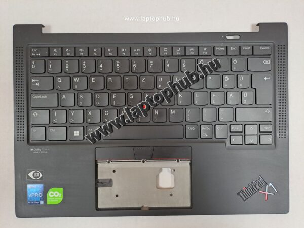 Lenovo Thinkpad X1 Carbon Gen 10 Felső burkolat és Billentyűzet HU magyar, háttér-világításos 5M11H44307