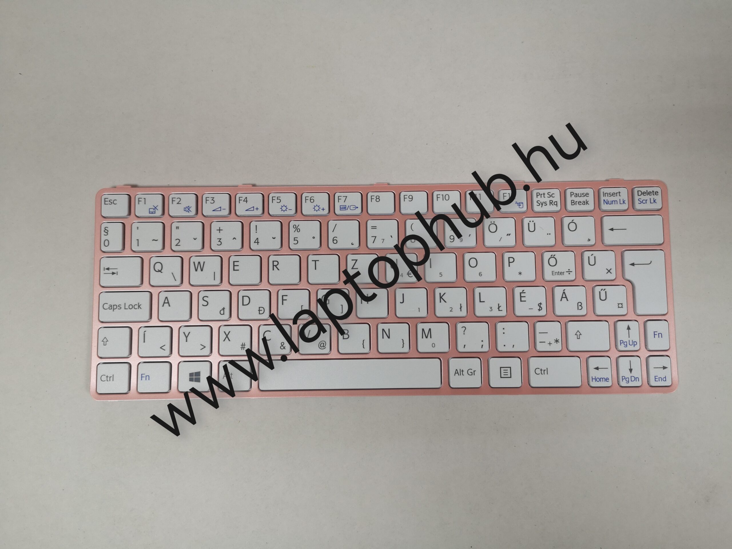 Sony Vaio SVE1112 billentyűzet HU magyar, rózsaszín kerettel 1PB4253-2231P
