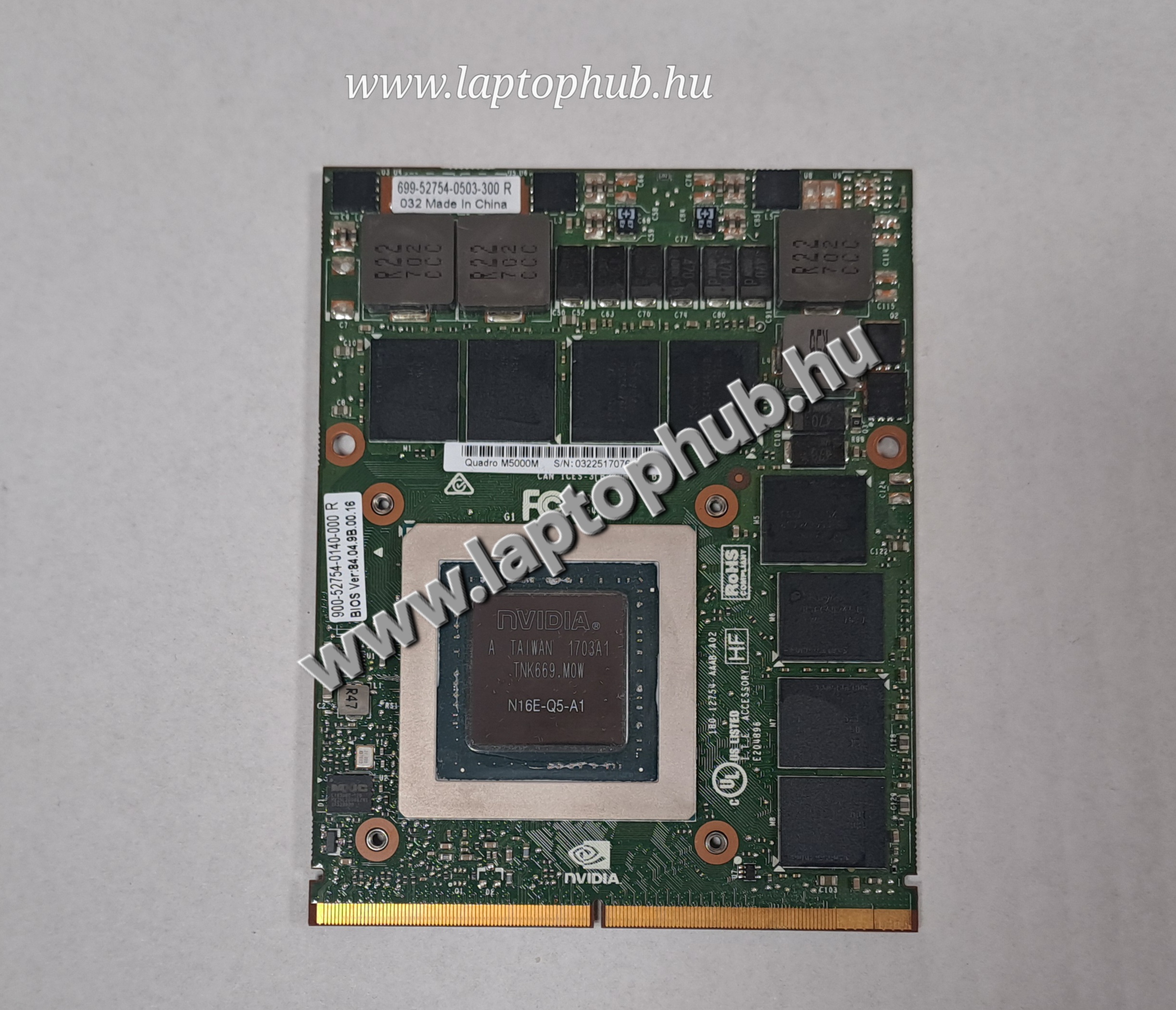 Dell Precision 7720 Videokártya 8GB nVidia Quadro M5000M 01JY2V