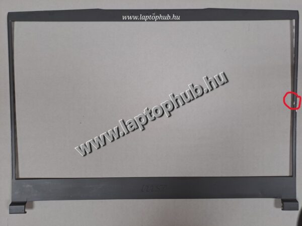 MSI Thin 15-B12VE Kijelző keret, szürke, sérült