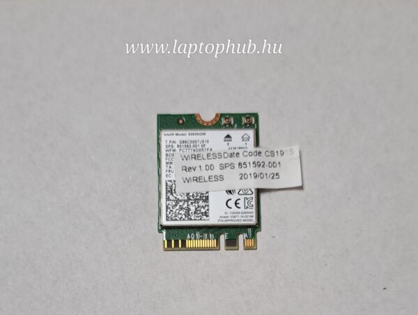 HP Elitebook 830 G5 WiFi kártya 8265ngw 851592-001