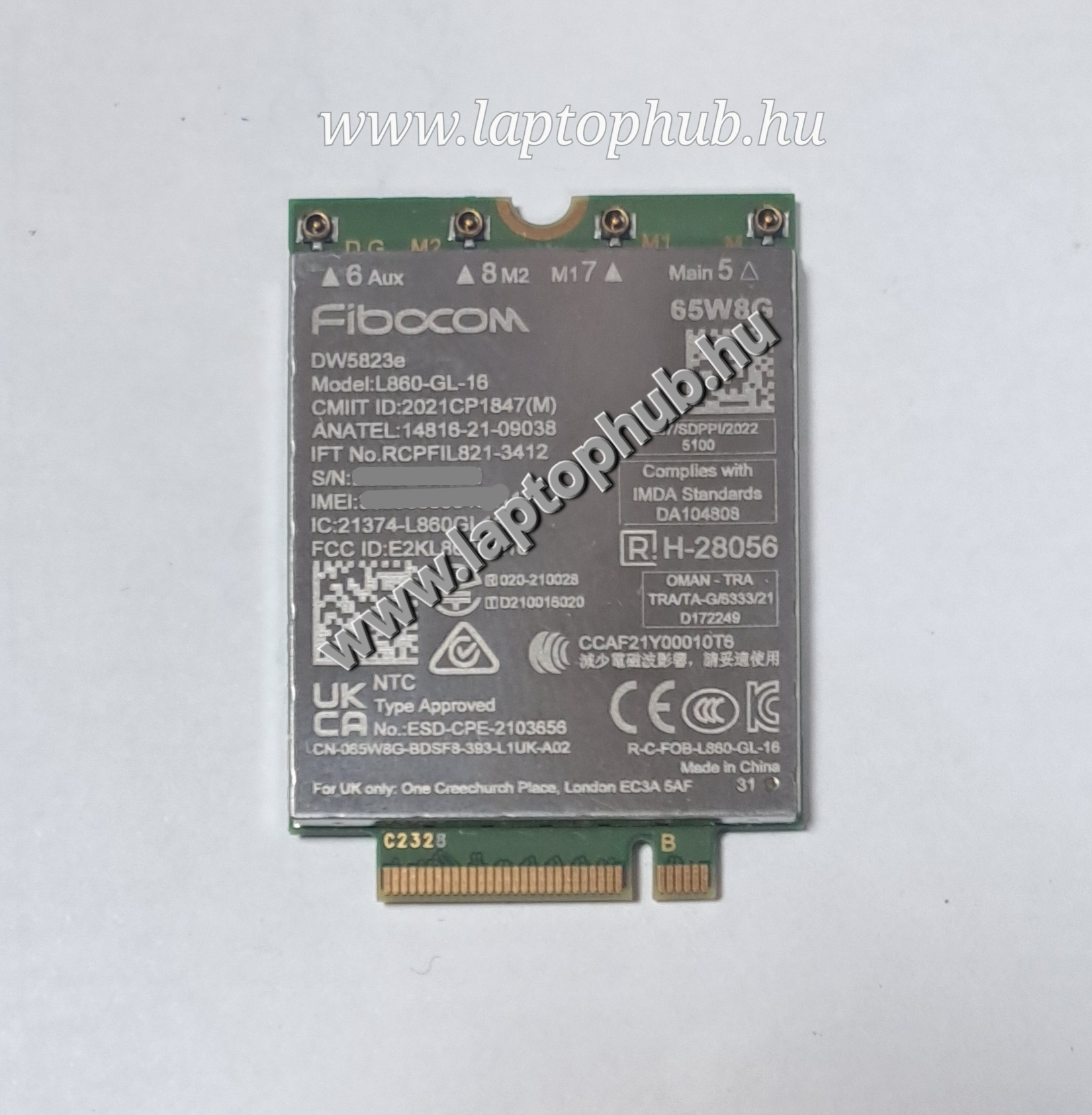 Dell DW5823e 4G LTE WWAN kártya 65W8G