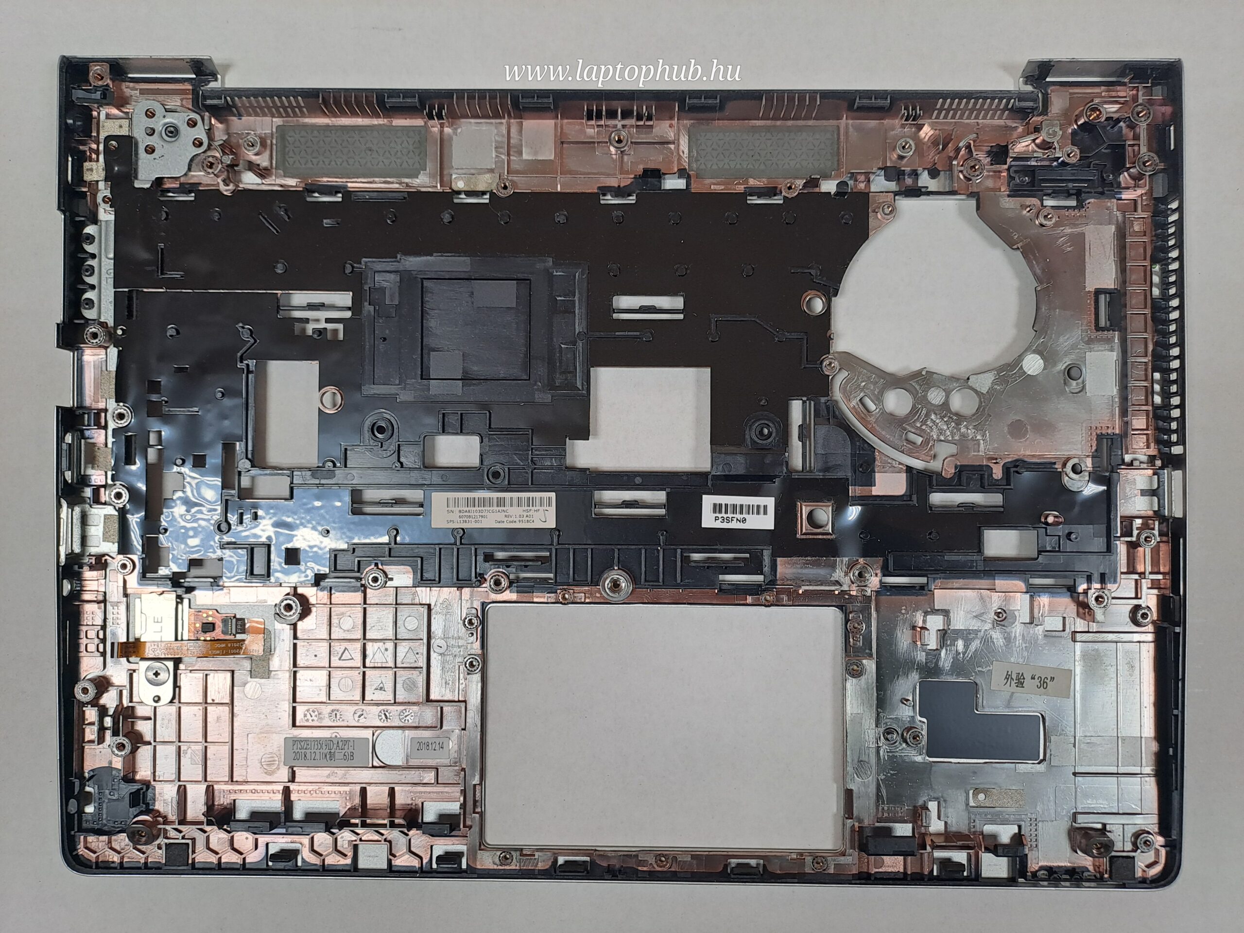 HP Elitebook 830 G5 felső burkolat, touch pad és panelek nélkül L13831-001 - Image 2