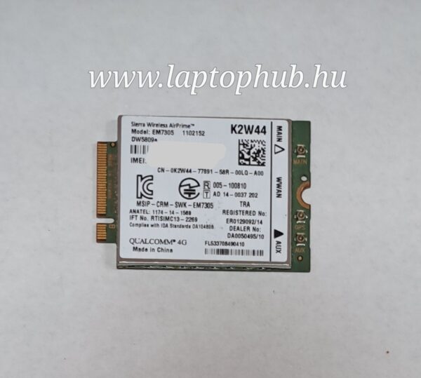 Dell DW5809e 4G LTE WWAN kártya K2W44