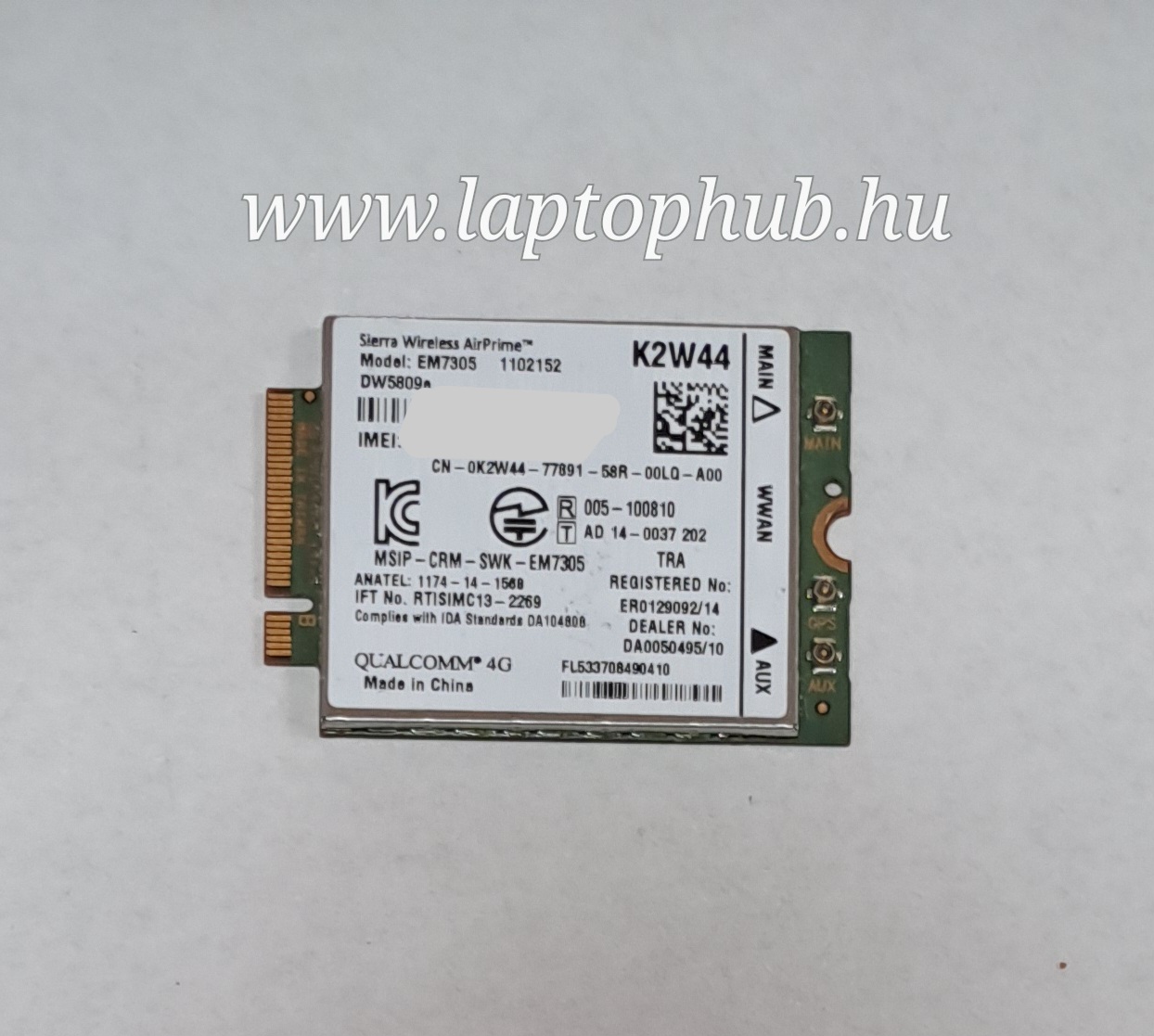 Dell DW5809e 4G LTE WWAN kártya K2W44